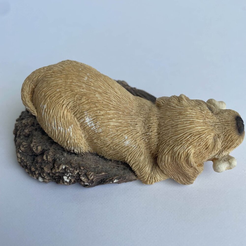 Vintage Dog Figurine Statue - "Pesky Pepers" Sandicast 1991 B17 Yellow Labrador - Picture 5 of 9